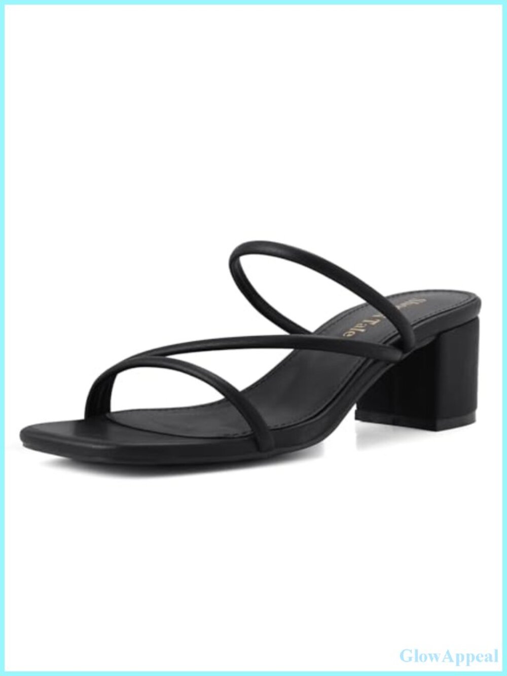 Women's Square Toe Slip On Mule Sandals Low Block Heel